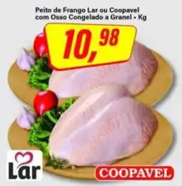 Rede Supermarket Peito de Frango Lar ou Coopavel com Osso Congelado a Granel oferta