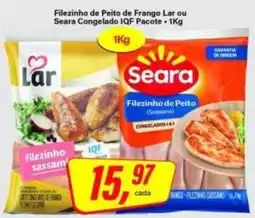 Rede Supermarket Fileinho de peito de frango lar ou seara congelado iqf oferta