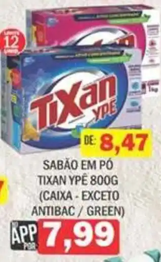 Sabão em pó tixan ypê