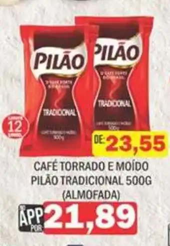 Supermercados Mendonça Café torrado e moído pilão tradicional oferta