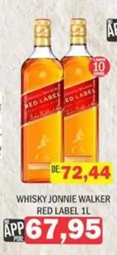 Supermercados Mendonça Whisky jonniewalker red label 1l oferta