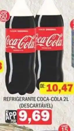 Supermercados Mendonça refrigerante coca-cola 2l oferta