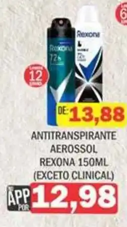 Supermercados Mendonça Antitranspirante aerossol rexona oferta