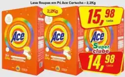 Rede Supermarket Lava Roupas em Pó Ace Cartucho oferta
