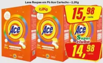 Rede Supermarket Lava Roupas em Pó Ace Cartucho oferta
