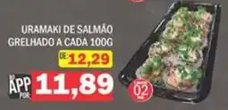 Supermercados Mendonça Uramaki de salmão oferta