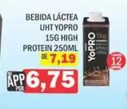 Supermercados Mendonça bebida láctea uht yopro 15g high protein oferta