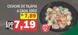 Supermercados Mendonça Ceviche de tilápia oferta