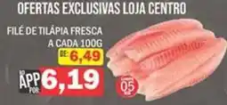 Supermercados Mendonça file de tilapia fresca oferta