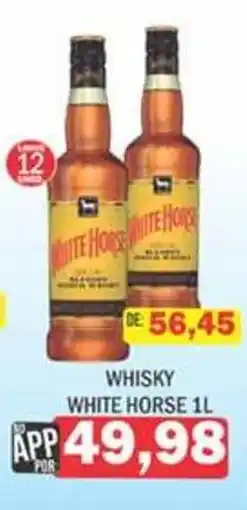 Supermercados Mendonça Whisky white horse oferta