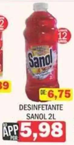 Supermercados Mendonça desinfetante sanol oferta