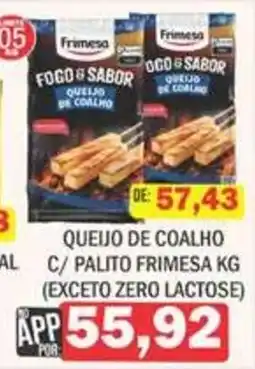Supermercados Mendonça Queijo de coalho c/ palito frimesa kg oferta