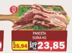 Supermercados Mendonça Panceta suína kg oferta