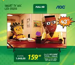 Lojas Cem Smart tv aoc led s5155 oferta