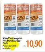Atacadão Pacote - saco plástico para hot dog oferta