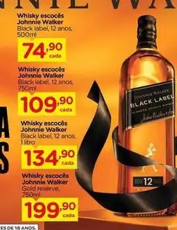 Carrefour Johnnie walker - whisky escocês oferta