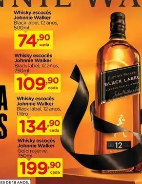 Carrefour Johnnie walker - whisky escocês oferta