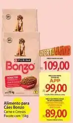 Atacadão Bonzo - alimento para cães oferta