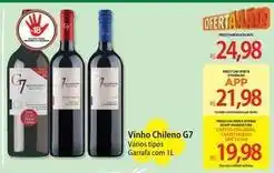 Atacadão Carrefour - vinho chileno g7 oferta