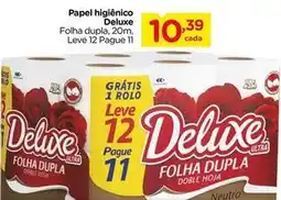 Carrefour Deluxe - papel higiênico oferta