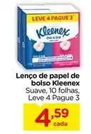 Carrefour Kleenex - lenço de papel de bolso oferta