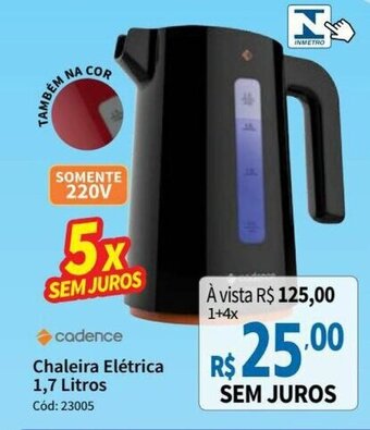 Deltasul Chaleira Eletrica 1.7L oferta