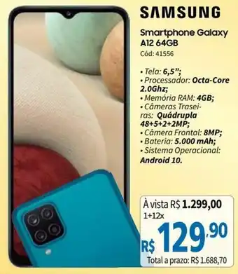 Deltasul Samsung Smartphone Galaxy A12 64GB oferta