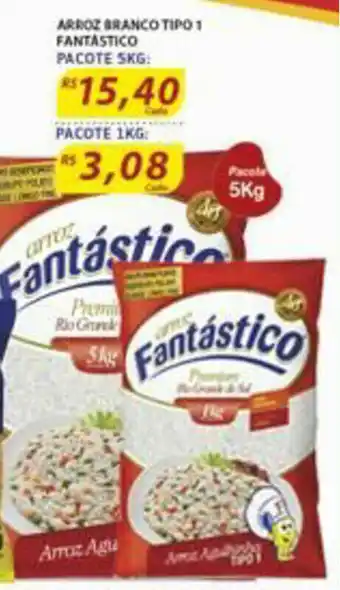 Assaí Atacadista Arroz Branco Tipo 1 Fantastico 5kg oferta