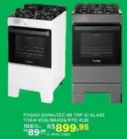 DB Supermercados Esmaltec - fogao 4b top id glass oferta