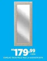 DB Supermercados Espelho mold mad la 63x163cm b574 oferta