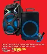 DB Supermercados Mondial - caixa amplif mystic 500w my-ps508t-la/br oferta