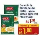 Max Atacadista Basilar - macarrão de sêmola basilar cortes (exceto ninho e talharim) oferta