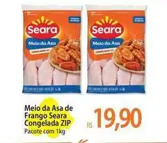 Atacadão Seara - meio da asa de frango congelada oferta