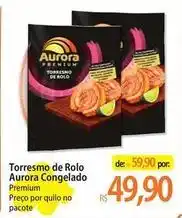 Atacadão Aurora - torresm de rolo congelado oferta