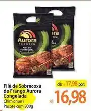 Atacadão Aurora - filé de sobrecoxa de frango congelada oferta