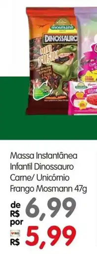 Zona Sul Massa instantânea infantil dinossauro carne/ unicórnio frango mosmann oferta