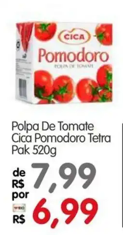Zona Sul Polpa de tomate cica pomodoro tetra oferta