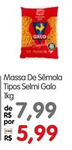 Zona Sul Massa de sêmola tipos selmi galo oferta