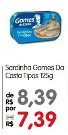 Zona Sul Sardinha Gomes Da Costa Tipos oferta