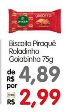 Zona Sul Biscoito Piraquê Roladinho Goiabinha oferta