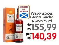 Zona Sul Whisky Escocês Dewars Blended 12 Anos oferta
