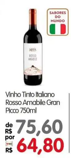 Zona Sul Vinho Tinto Italiano Rosso Amabile Gran Picco oferta
