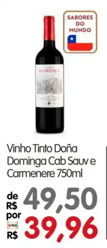 Zona Sul Vinho Tinto Doña Dominga Cab Sauv e Carmenere oferta