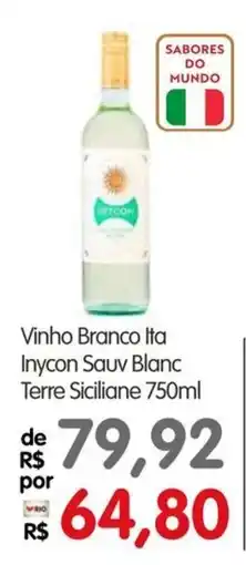 Zona Sul Vinho Branco Ita Inycon Sauv Blanc Terre Siciliane oferta