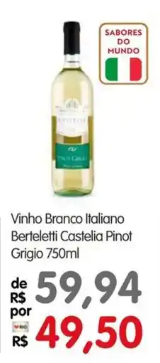 Zona Sul Vinho branco italiano berteletti castelia pinot grigio oferta