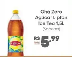 Zona Sul Chá Zero Açúcar Lipton Ice Tea oferta
