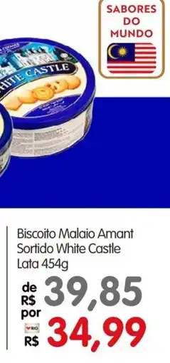 Zona Sul Biscoito Malaio Amant Sortido White Castle oferta