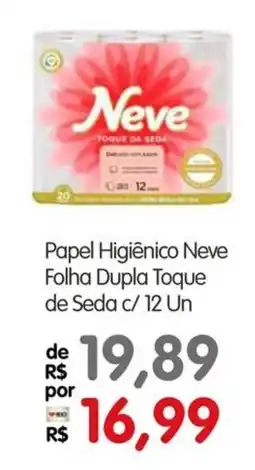 Zona Sul Papel Higiênico Neve Folha Dupla Toque de Seda oferta
