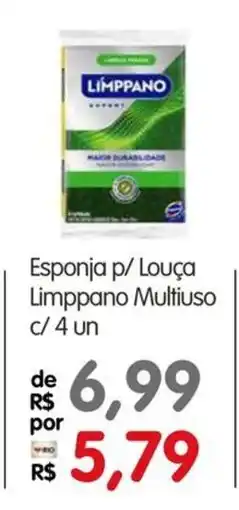 Zona Sul Esponja p/ Louça Limppano Multiuso oferta