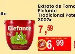 Federzoni Supermercados Extrato de Tomate Elefante Tradicional Pote oferta